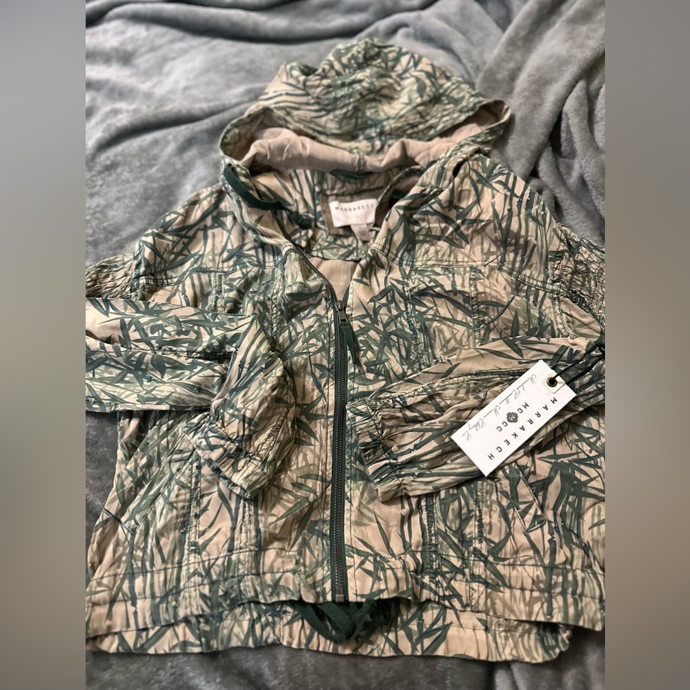 Marrakech Women's Irving Printed Stretch Cupro jacket / sz XS